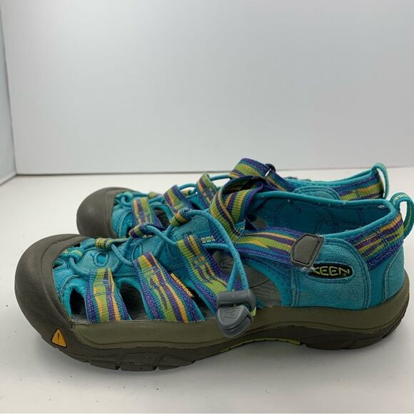 Keen Newport H2 Blue Stripe Hook & Loop Sports Hiking Sandal Kids Size US 3 - Picture 1 of 8